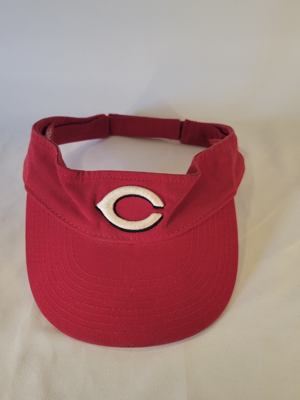 New Era Cincinnati Reds MLB Adjustable Visor Hat Red White Embroidered One Size